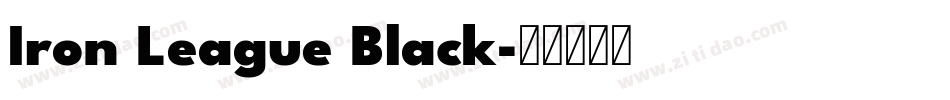 Iron League Black字体转换